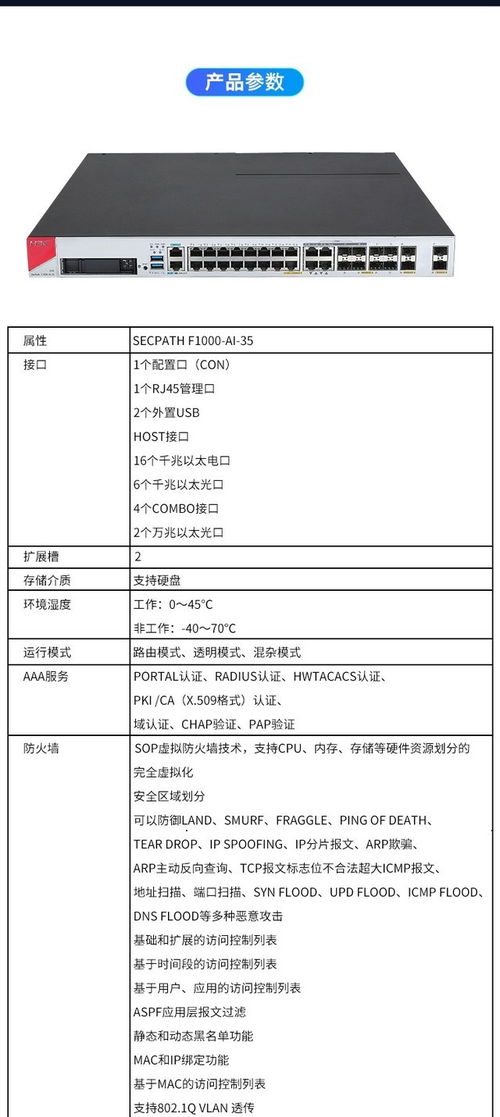 H3C SecPath F1000-AI 35企业级防火墙 以23999元享专业计算机软件技术服务